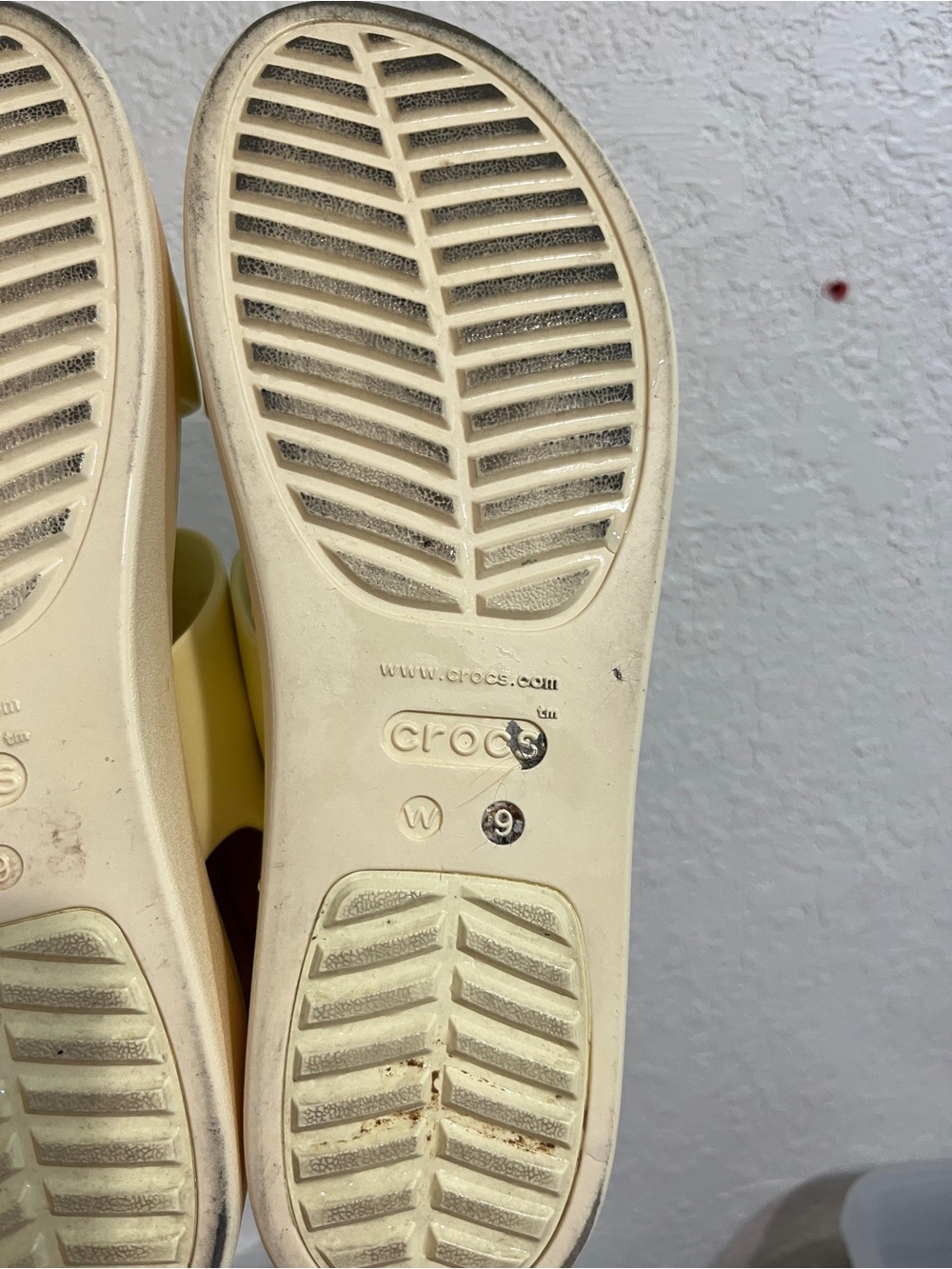 CROCS BROOKLYN 4U WEDGE Platform SANDAL BUTTER CREAM US W 9 - Picture 8 of 8